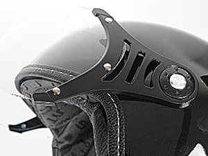 Yesmotor 3/4 Motorcycle Helmets Retro Open Face Vespa Scooters Helmet with Clear Visor for Men and Women- DOT Approved
