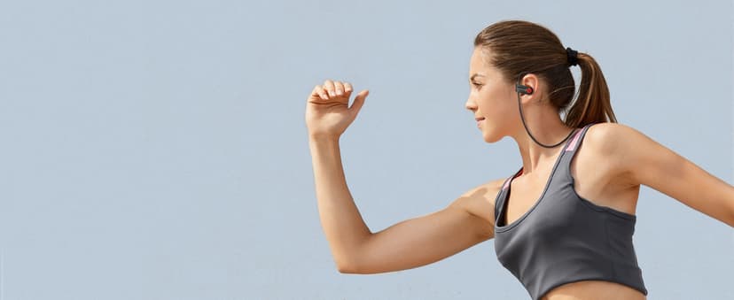 Boean Bluetooth Headphones, Wireless Headphones with 16 Hours Playtime Bluetooth 5.3 Wireless Earbuds HD Deep Bass Stereo Sound Isolation IPX7 Waterproof Earphones for Workout Running Sports