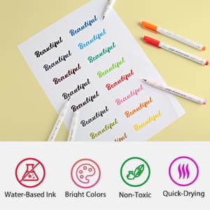 Fudenosuke Brush Pen - 16 Colors Calligraphy Brush Pens for Hand Lettering, Calligraphy, Drawing, Writing, Journaling GC-SB16
