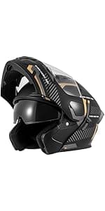 German Style Motorcycle Helmet,Adult Half Helmet Open Face DOT Approved, Motorcycle Cruiser Scooter Cool Helmet