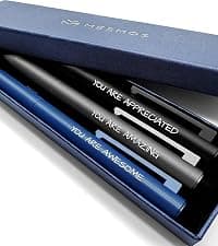 MESMOS 3pcs Fancy Pens, End of Year Teacher Gifts for Women, Difference Maker Gift, Thank You Teacher Gift Pens, Best Teacher's Gifts Supplies, Aesthetic Nice Pen Set, German-Ink 1mm Swiss-Tip B0CPNXYVL6