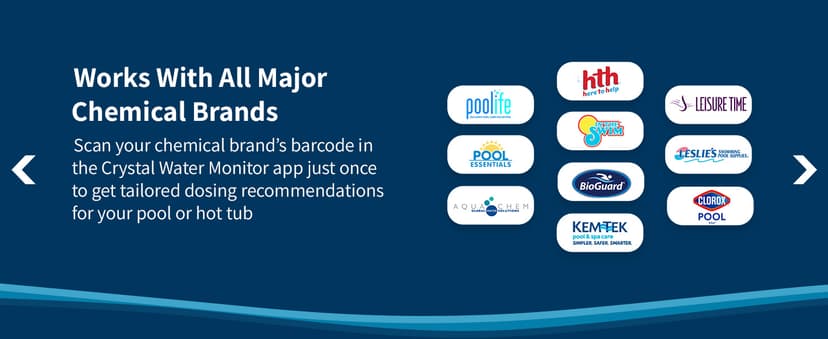 Crystal Smart Water Monitor for Salt Water Pools & Hot Tubs - 24/7 Continuous Digital Water Testing with App Notifications & Customized Chemical Dosing (New Model)