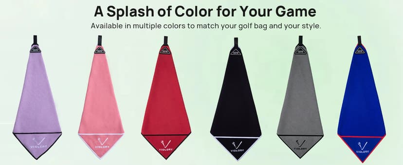 Magnetic Golf Towel for Bag 18" x 18" with Clip Exclusive Cleaning Pocket Microfiber Waffle Ultra Absorbent Club Ball Cleaner Essential Golf Accessories and Gifts for Women(Purple 1 Pack)