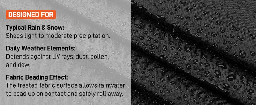 Arcedo Patio Chaise Lounge Cover Water Resistant, 2 Pack of Pool Lounge Chair Covers for Outside Stackable Cushions and Outdoor Furniture, 80" x 30" x 26" H, Black