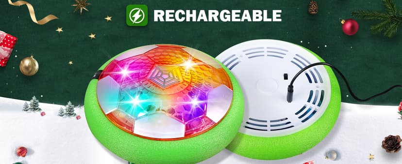 BaLaM Hover Soccer Ball Toys for 3-8 Year Old Kids Toddler Boys Girls, Christmas Birthday Gifts for Kids Age 4-6 5-7 8-12, Indoor Rechargable Light-up Toys Games