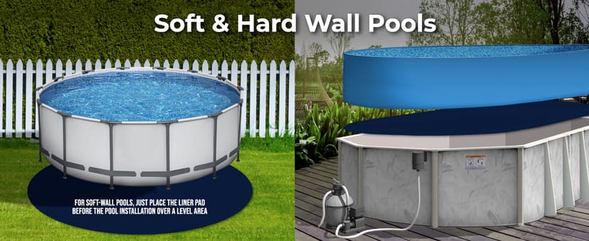 Shop Square 12-Foot Pool Liner Pad for Above Ground Pools - Under Pool Padding, Above Ground Pool Pad, Puncture Protection, Extend Liner Life, Durable Geotextile Material