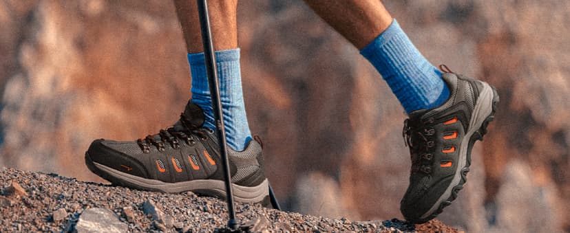 NORTIV 8 Men's Waterproof Hiking Shoes Leather Low-Top Hiking Shoes for Outdoor Trailing Trekking Camping Walking