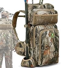 Hunting Fanny Pack for Men, Camo Waist Pack for Hunter, Fanny Hunting Backpack with Rifle, Shotgun, and Bow Holder (Fanny Pack Upgrade)