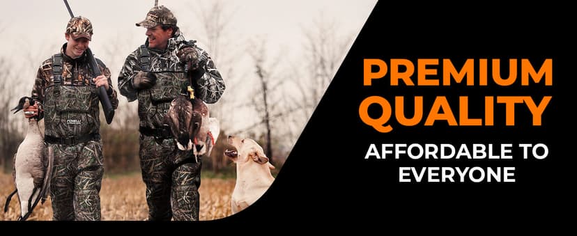 Foxelli Chest Waders, Waterproof 4mm Neoprene Hunting & Fishing Waders for Men & Women with Boots