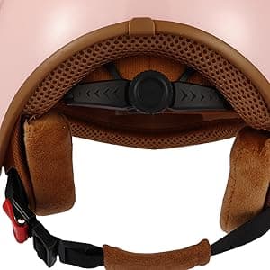 Retro Kids DOT Approved 3/4 Motorcycle Helmet with Visor,3-15 Ages Lightweight Toddler Boys Girls Open Face ATV Half Helmet for Electric Scooter Moped Dirt-Bike Go-Kart Bicycle