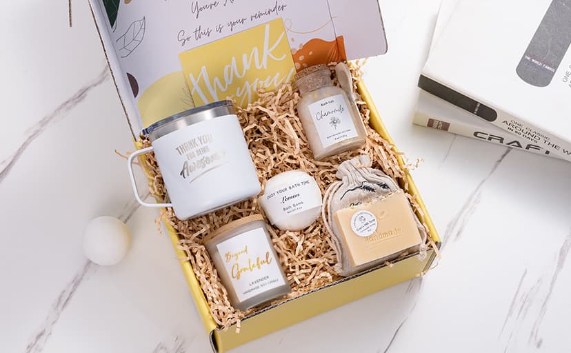 Thank You Gifts for Women Spa Thoughtful Unique Office Gifts for Coworkers Nurse Friends Men Boss Employee Secretary Hostess Teacher Mom Her Appreciation Gift Boxes Coffee Mug Holiday Gifts Basket