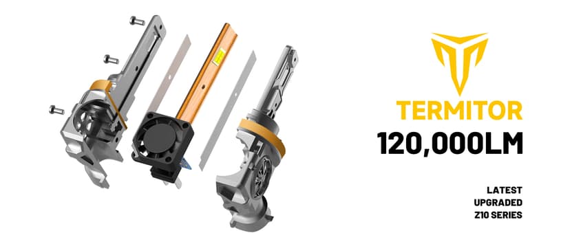 Termitor H11/H8/H9 & 9005/HB3 Light Bulbs Combo, 100,000LM 12X Ultra Brightness, Real 1:1 Mini Size, 6500K White 85000Hrs Long Life with Cooling Fan, 9005 H11 Fog Lights, Plug and Play, Pack of 4