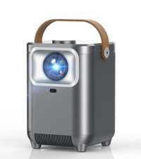 TMY Mini Projector, Upgraded Bluetooth Projector with Screen, 1080P Full HD Portable Projector, Movie Projector Compatible with TV Stick Smartphone/HDMI/USB, indoor & outdoor use