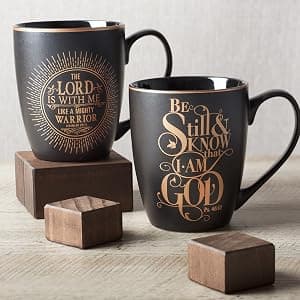 Christian Art Gifts Sage Green Floral Ceramic Coffee Mug – 15 oz. Microwave and Dishwasher-safe Inspirational Scripture Coffee and Tea Mug for Friends with Bible Verse: Sweet Friendship –Proverbs 27:9