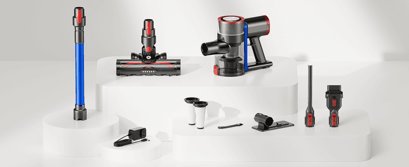 NADALY Cordless Vacuum Cleaner, 550W 45Kpa 65Mins Vacuum Cleaners for Home, Stick Vacuum with LED Display, Anti-Tangle, Self-Standing, 8-in-1 Lightweight Vacuum for Hardwood Floor/Carpet/Pet Hair