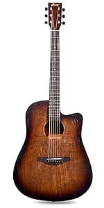 WINZZ AC309CE 39 Inches Cutaway Nylon-string Classical Electric Guitar Build-in Pickup Kit Set Online Lessons, Blue