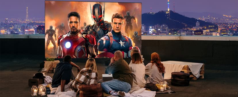 Projector with WiFi and Bluetooth, Upgrade Outdoor Projector, Mini Movie Projector Supports 1080P Synchronize Smartphone Screen by WiFi/USB Cable for Home Entertainment