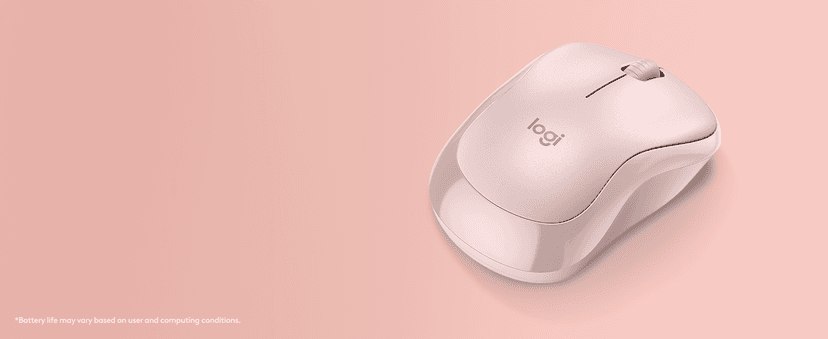 Logitech M240 Silent Bluetooth Mouse, Wireless, Compact, Portable, Smooth Tracking, 18-Month Battery, for Windows, macOS, ChromeOS, Compatible with PC, Mac, Laptop, Tablets - Off White