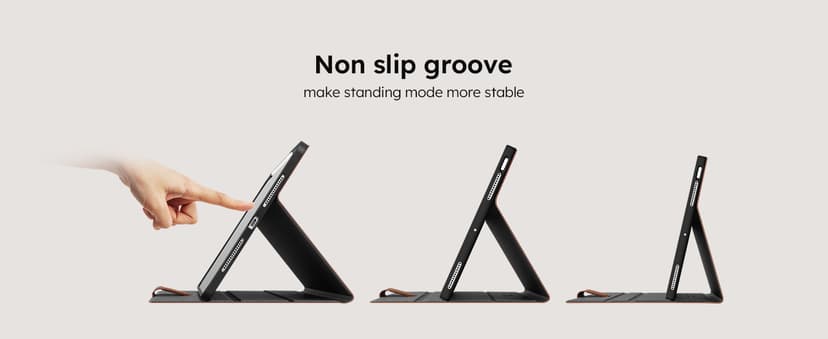 auaua Case for iPad Pro 11 Inch (M5/M4) 2025/2024, with Pencil Holder and Pocket, Multiple Angles Viewing, Magnetic Closure, Auto Sleep/Wake (Brown)