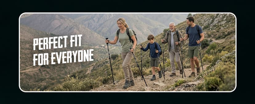 TrailBuddy 3K Carbon Fiber Hiking Poles - Collapsible Lightweight Trekking Poles for Hiking - Adjustable Walking Sticks for Women, Men, Seniors with All-Terrain Tips, Baskets & EVA Grips