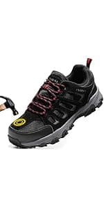 CIVHOM Men Breathable Outdoor Hiking Shoes, Comfortable Trekking Trail Sneakers for Walking & Adventures