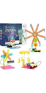 STEM Kits for Kids Crafts 6-8 8-12, Boys Gifts Toys for 6 7 8 Year Old Boy Birthday Gift Ideas, STEM Toys Crafts 6+ 7+ yr, Robotics Science Kits Activities Robot Building Age 8-10 9 10 11 12 13 14
