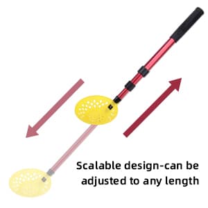 DECOHS Adjustable Ice Fishing Skimmer Scoop-Winter Ice Fishing Scooper with Long Handle-Ice Fishing Gear for Scooping out Ice While Fishing