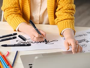 MARTCOLOR Calligraphy Pens, 10 Size Calligraphy Pens for Writing, Brush Pen Calligraphy Set for Beginners, Calligraphy Brush Pens, Hand Lettering Pen for Art Drawing, Sketching, Scrapbooking