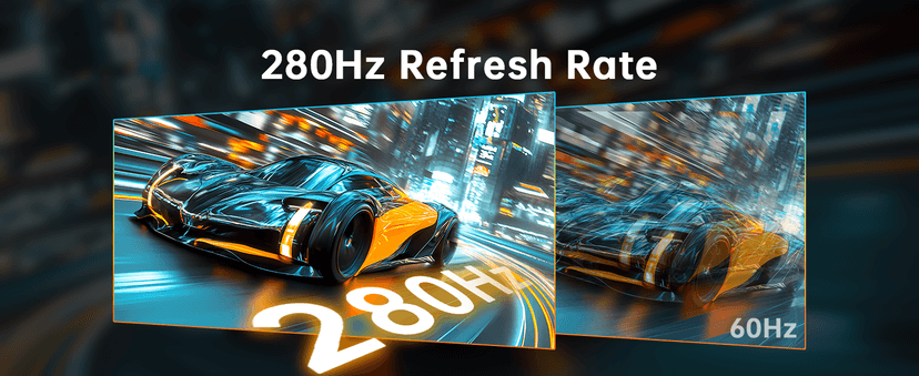 KTC 27 Inch 280Hz 240Hz Gaming Monitor, FHD 1080P PC Computer Monitor, Fast VA Panel, 1ms GTG, FreeSync G-Sync Compatible, HDR Support, 126% sRGB, HDMI and Displayport Inputs, H27E22P