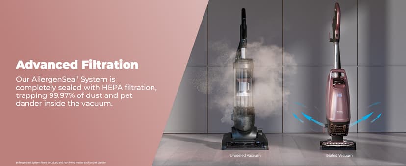 Kenmore BU4050 Intuition Bagged Upright Vacuum, liftup Cleaner with Hair Eliminator brushroll, pet Handi-Mate for Carpet, Hard Floor, Rose Gold