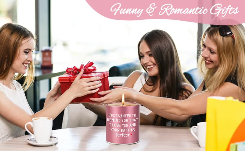 Valentines Galentines Day Gifts for Her Girlfriend Wife Women Friend Sisters Romantic Naughty Christmas Valentines Mothers Day Anniversary Friendship Birthday Funny ldeas Scented Candle