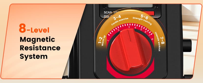 Recumbent Exercise Bike for Home, Recumbent Bikes for Seniors Gym, Quiet Recumbent Stationary Bikes for Seniors 400LBS Capacity, Adjustable Seat & Backrest, 8-Level Resistance & LCD Display