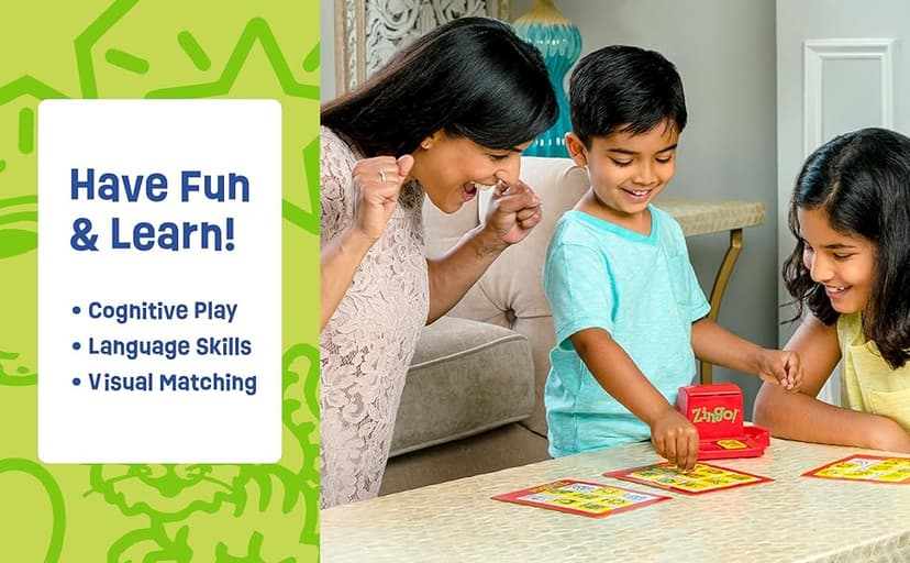 ThinkFun Zingo Bingo Award Winning Preschool Game for Pre-Readers and Early Readers Age 4 and Up - One of the Most Popular Board Games for Boys and Girls and their Parents (97700)