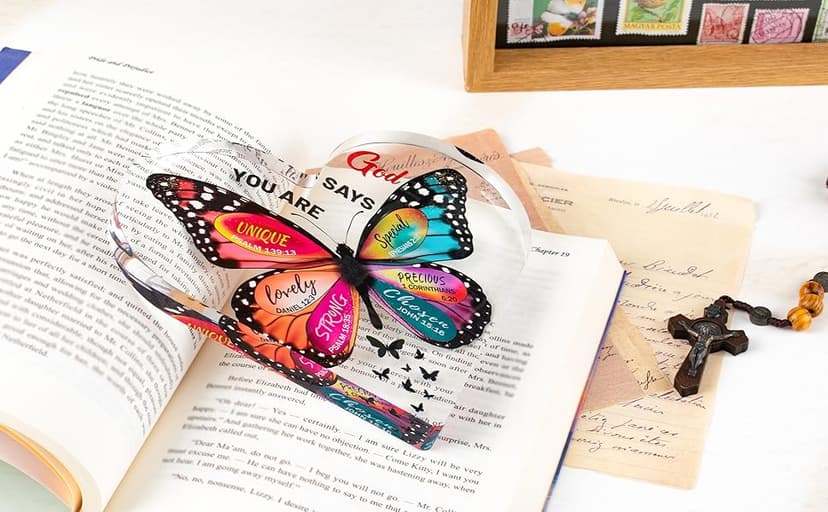 Christian Gifts for Women Birthday, Butterfly Inspirational Gifts for Friends, Mom, Sister, Girl, Female Coworker, Christian - Religious Spiritual Gift, Home Decorative Signs