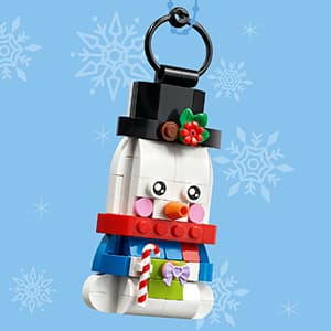 Christmas Craft, Building Toys, Girls & Boys, Ages 6+, Christmas Tree Decoration with Hanging Rings, 168 pieces LEGO Snowman Ornaments 40812 B0G2KJ8V5R