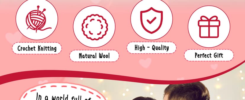 Gifts for Him Her Boyfriend Girlfriend, To My Love Handmade Crochet Penguin Present, Wedding Anniversary Birthday Gift for Women Men, Romantic I Love You Gift for Couples Wife Husband Christmas