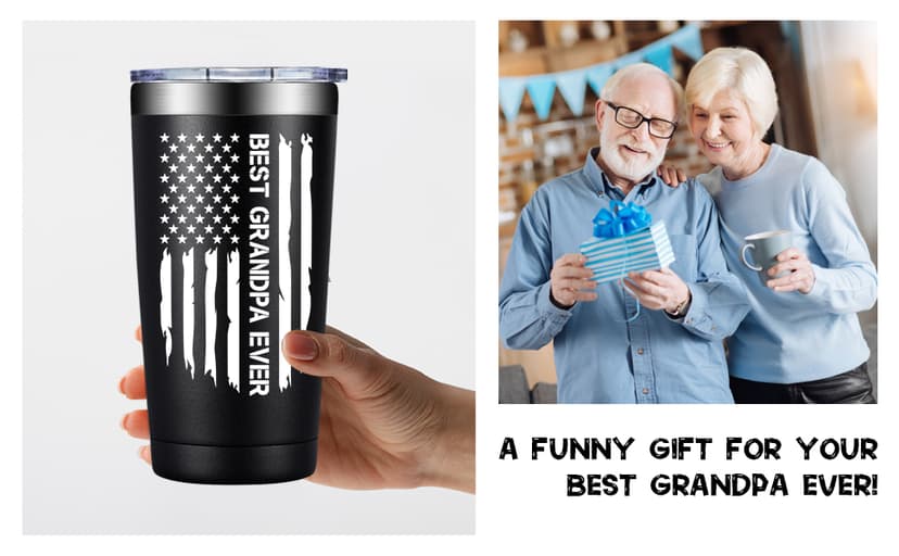 Grandpas Christmas Birthday Gifts from Grandkids - Fathers Day Gift for Grandpa - You Are a Really Really Great Grandpa Grifarny Grandpa Gifts - Best Grandpa Ever Gifts Tumbler Cup 20 oz B0DZWW96VX