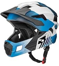 ROCKBROS Bike Helmet for Adult Men Women with Suggested Fit 58-65cm, Detachable Magnetic Goggles & Sun Visor, Lightweight with Adjustable Side and Chin Strap, Suitable for Myopia Glasses