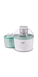 Dash Shaved Ice Maker - Frozen Dessert Maker for Snow Cones, Slushies, Cocktails & More - Easy to Use & Clean - Space-Saving Design - Aqua