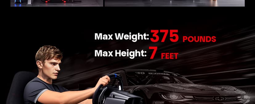 RACGTING Racing Simulator Cockpit for G29/G920/G923, Foldable & Adjustable Racing Seat for Thrustmaster T300RS/248/T-GT II, Fanatec CSL DD/GT DD Pro/ClubSport DD/DD+, MOZA R5, SIMAGIC Alpha Mini
