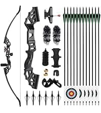 Recurve Bow and Arrow Set,Takedown Recurve Bows Archery for Adults Left and Right Hands 40lbs Archery Set