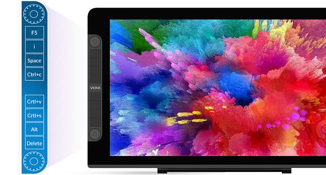 VEIKK VK2200PRO 21.5 Inch Drawing Tablet with Screen,99% sRGB Graphics Tablet,16384 Levels Pen Pressure Drawing Pad for PC,Adjustable Stand,2 Battery-Free Stylus,Compatible with Windows Mac Linux