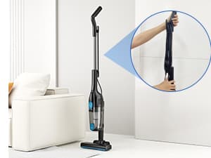 Vazone R6X Corded Stick Vacuum Cleaners for Home, 30Kpa Powerful Suction Stick Vacuum with 16Ft Cord, 2 in 1 Lightweight Handheld Vacuum Cleaner for Hardwood Floor Pet Hair