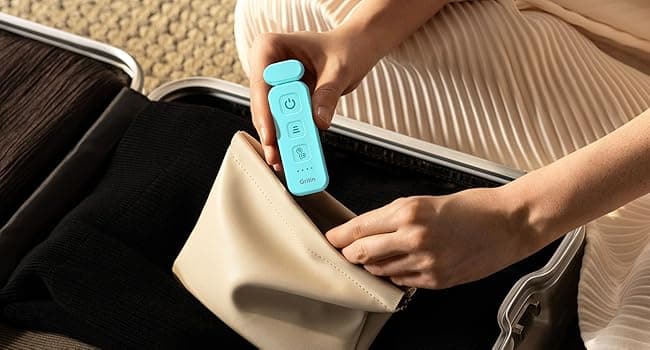 Gritin Reading Light, Rechargeable Book Light for Reading in Bed - Eye Caring 3 Color Temperatures, 5-Level Dimmable Brightness, Long Lasting, Compact Size Clip on Book Lamp for Bookworms-Blue