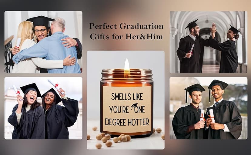 Graduation Gifts for Her/Him High School Seniors Class Of 2025 Nursing Grad Masters Degree 8th Grade College Graduation Gifts for Women Funny Congratulations Gift Candle for Sister Son Daughter Friend