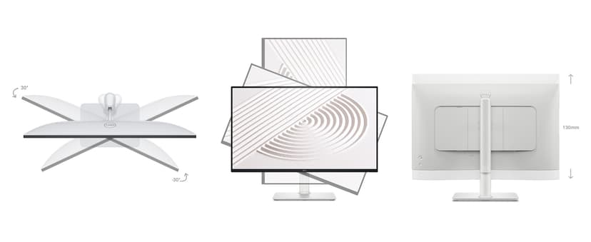 Dell S2425HS Monitor - 23.8 Inch, FHD (1920x1080) Display, 100Hz Refresh Rate 1500:1 Contrast Ratio, TÜV Rheinland Eye Comfort 4 Star, Integrated 2x5W Speaker, Height/Tilt/Swivel/Pivot - Ash White