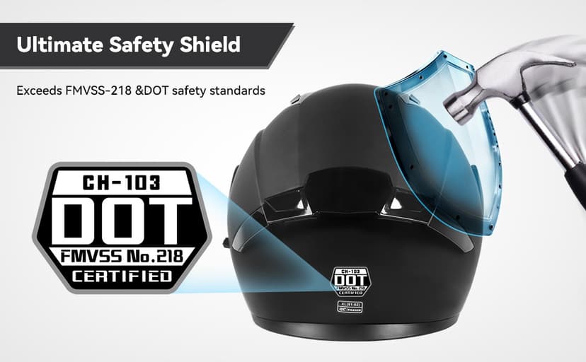 Adult Modular Motorcycle Helmets, DOT Approved Flip up Dual Visor Full Face Helmet for Men Women Moto ATV UTV Snowmobile ADV Four Wheeler Street Bike with Gloves & Mask