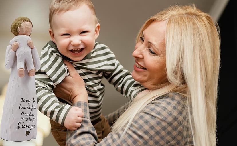 Grandma Gifts, Grandma Birthday Gifts, Gifts for Grandma, First Time Grandma Gifts, Grandmother Gifts for Christmas, Grandma Gifts for Christmas, Sculpted Hand-Painted Figurine