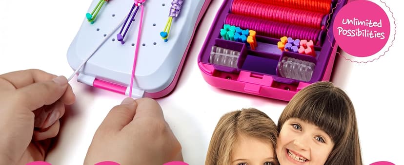 Pretty Me Friendship Bracelet Making Kit for Girls - Crafts for Girl - String Bracelets Maker - Gifts for 8-12 Year Old Kid - Birthday Gift Ideas & Kits Toys Ages 8, 9, 10, 11, 12 - Kids Age 8-12 Olds