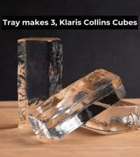 Clear Ice Maker - Makes 4 Large, 2" Crystal Clear Ice Cubes in 8 to 12 Hours - Great for Cocktails, Whiskey & Bourbon - Compact Countertop Ice Maker - Stainless Steel Shell - Reusable Ice Tray